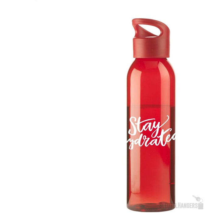 Kunststof Waterfles Met Schroefdop (650 Ml) Rood