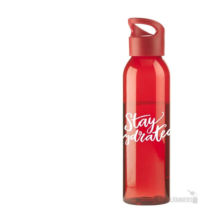 Kunststof Waterfles Met Schroefdop (650 Ml) Rood