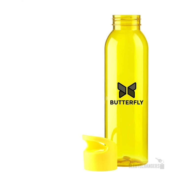 Kunststof Waterfles Met Schroefdop (650 Ml) Geel