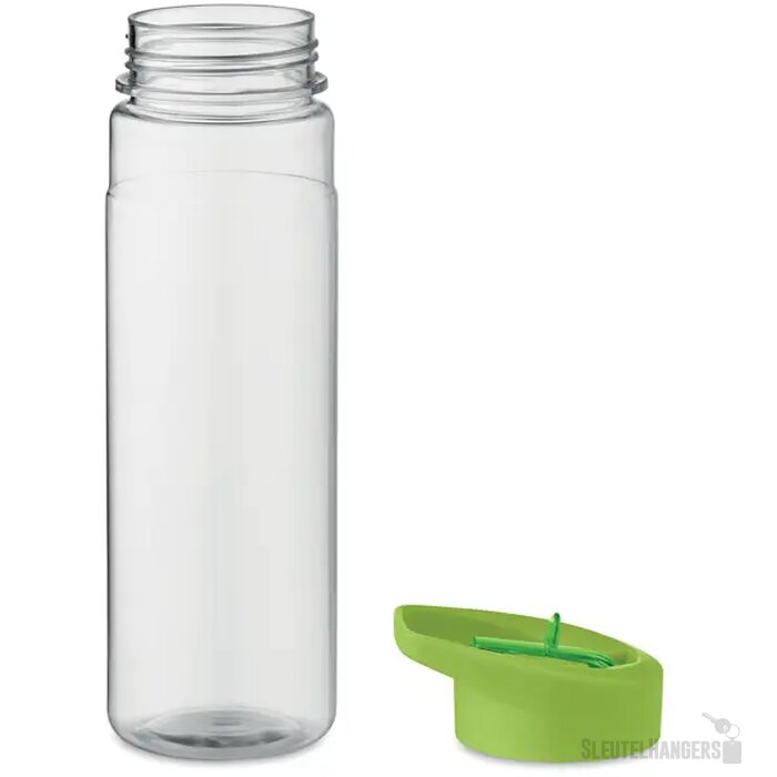 RPET waterfles met rietje (650 ml) Limoengroen 650 ml