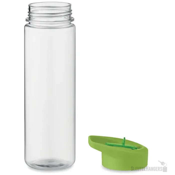 RPET waterfles met rietje (650 ml) Limoengroen 650 ml