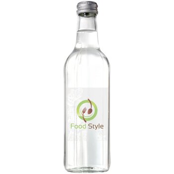 Glazen fles met bronwater (330 ml) Transparant Glazen fles met bronwater (330 ml) Transparant