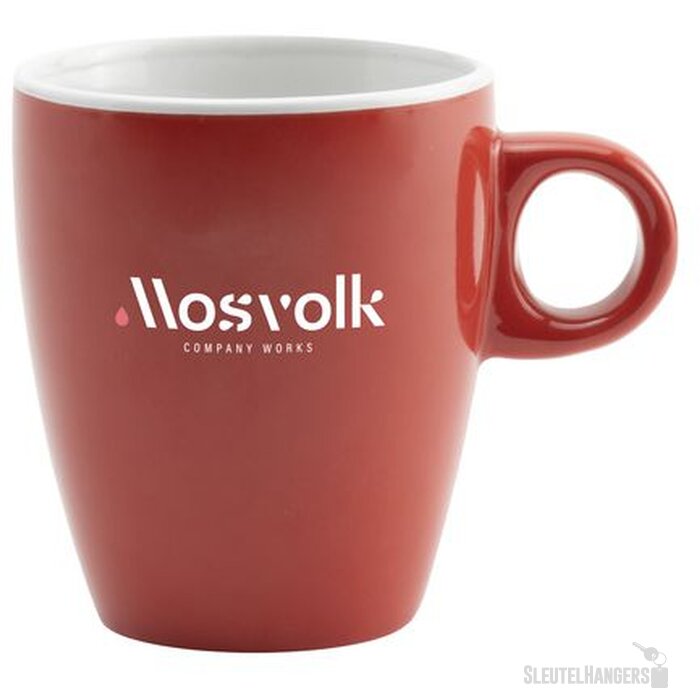 Koffiekopje Wit/Rood