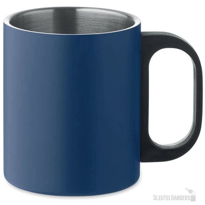 Dubbelwandige mok Kobaltblauw