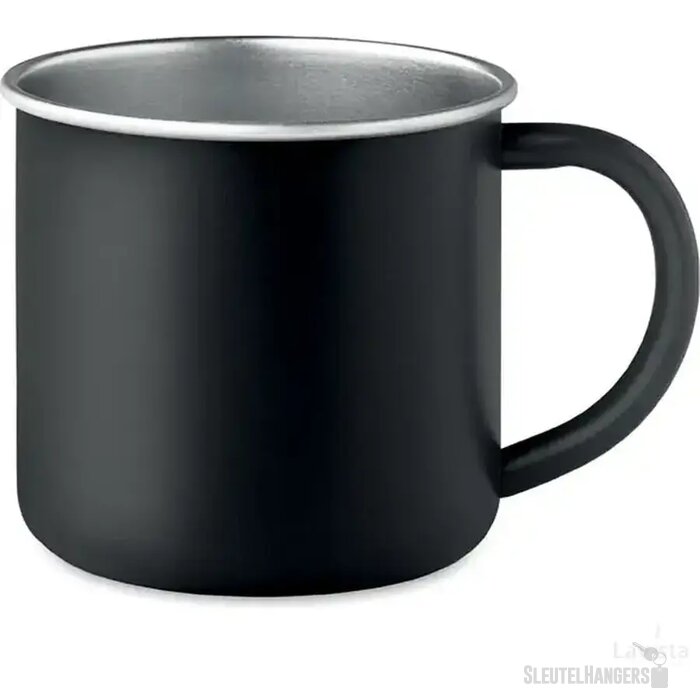Gerecyclede roestvrijstalen mok Zwart