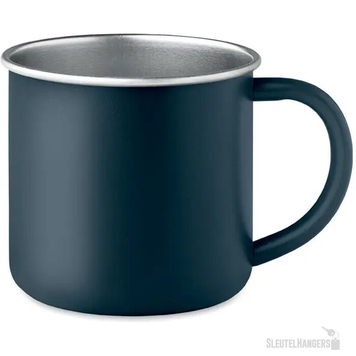 Gerecyclede roestvrijstalen mok Kobaltblauw