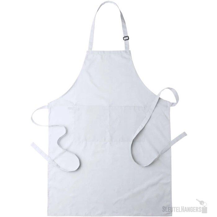 Schort met voorvakken Wit
