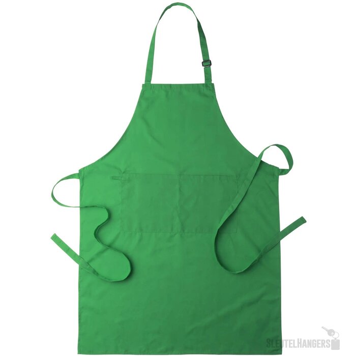 Schort met voorvakken Groen