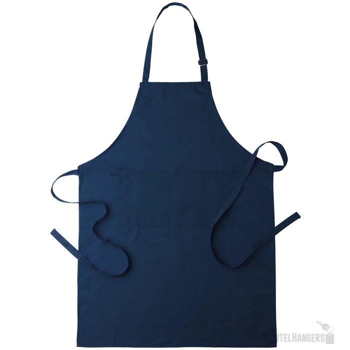 Schort met voorvakken Blauw