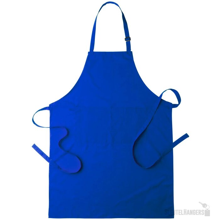 Schort met voorvakken Blauw