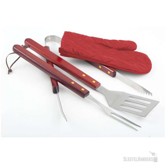 Barbecue Schorten Met Accessoires Zwart