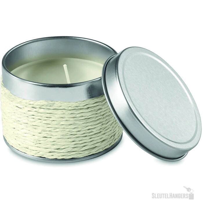 Geurkaars in blikje Wit