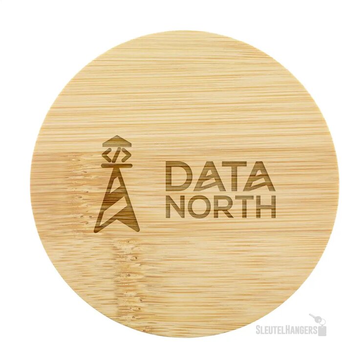 Geurkaars In Glas Met Bamboe Deksel Zwart