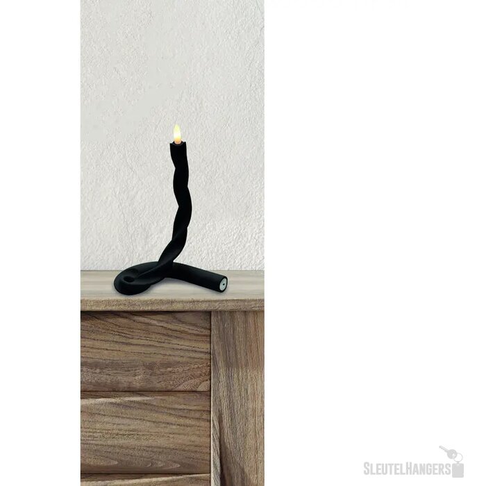Flexibele LED Kaars Zwart