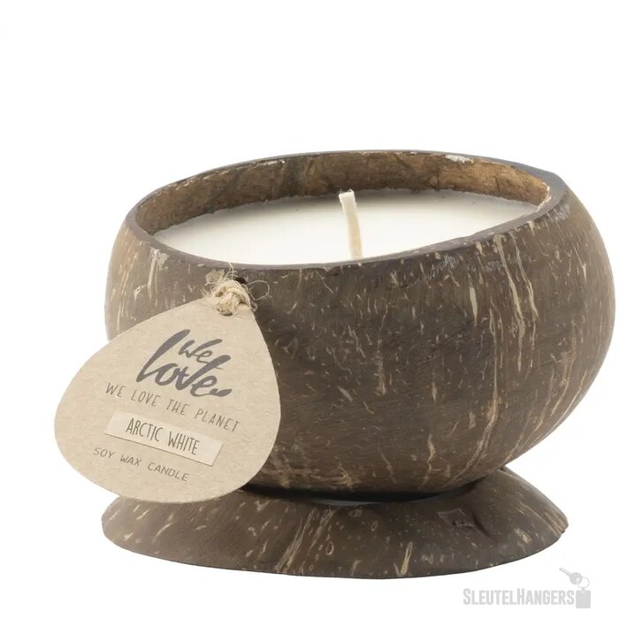 We Love The Planet Coconut Candle Kaars Wit