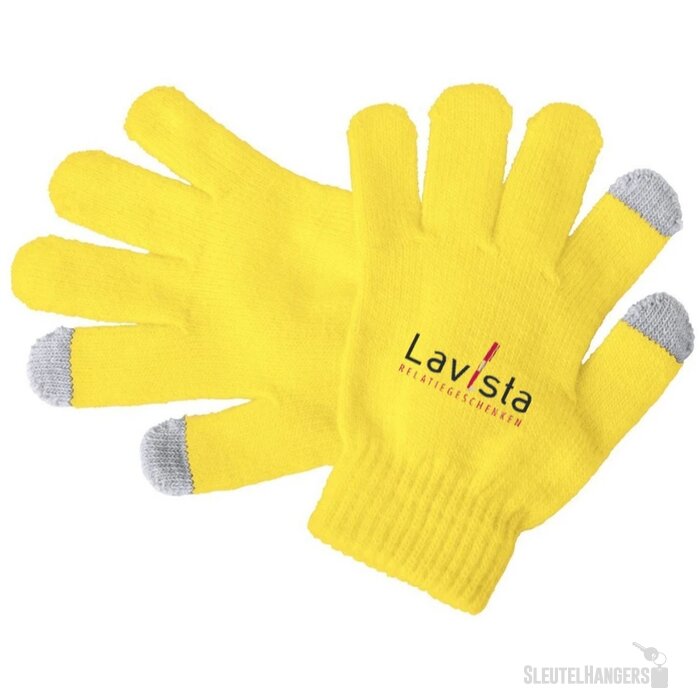 Kinder Touchscreen Handschoenen Geel
