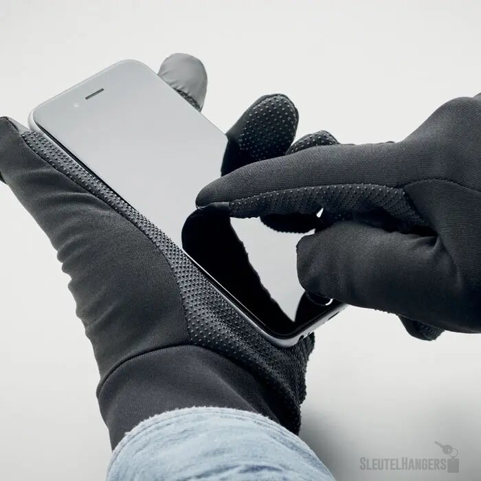 Sporthandschoenen met touchfunctie Zwart