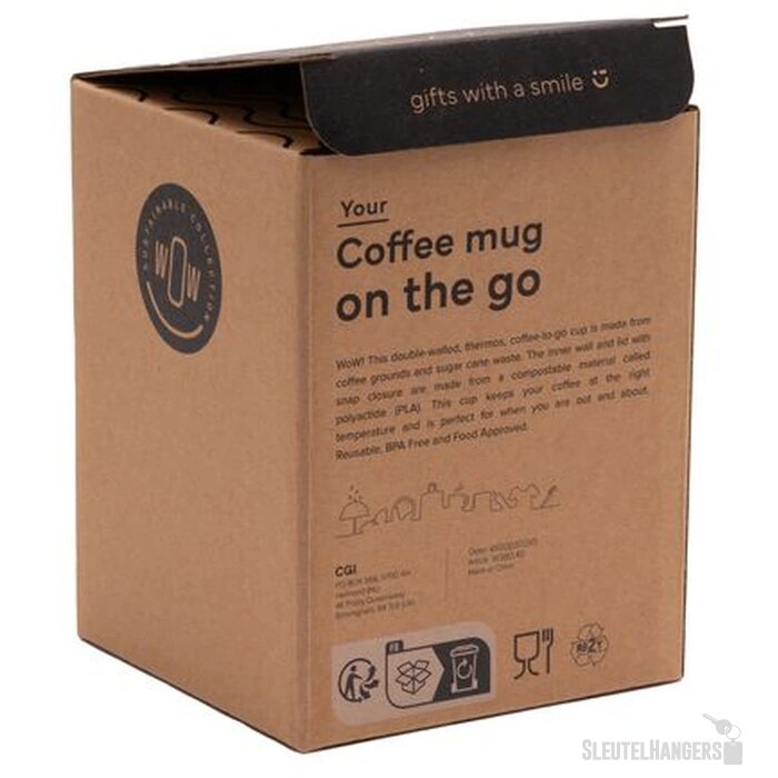 Composteerbare Koffiebeker To Go (250 Ml) Bruin