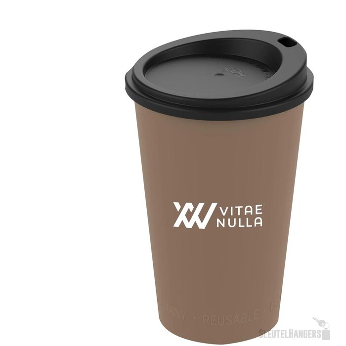 Kunststof Koffiebeker To Go (300 Ml) Bruin
