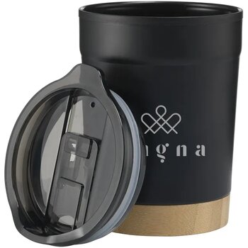 Gerecycled Rvs Koffie To Go Beker (350 Ml) Zwart Gerecycled Rvs Koffie To Go Beker (350 Ml) Zwart