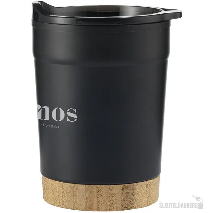 Gerecycled Rvs Koffie To Go Beker (350 Ml) Zwart