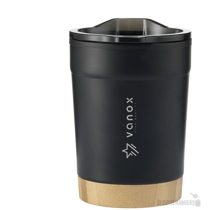 Gerecycled Rvs Koffie To Go Beker (350 Ml) Zwart