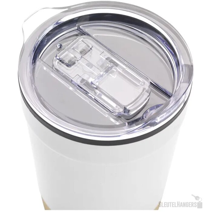 Gerecycled Rvs Koffie To Go Beker (350 Ml) Wit