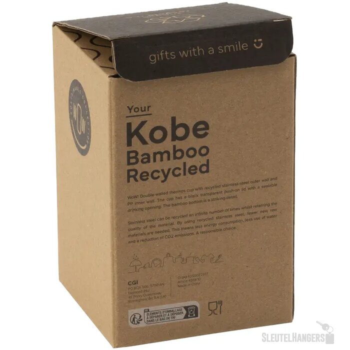 Gerecycled Rvs Koffie To Go Beker (350 Ml) Wit