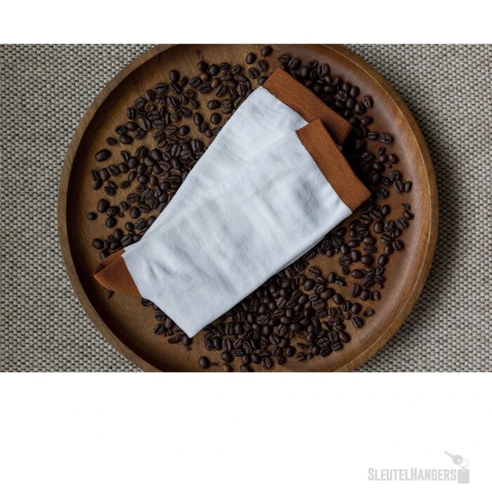 Sokken Van Koffiedik Wit