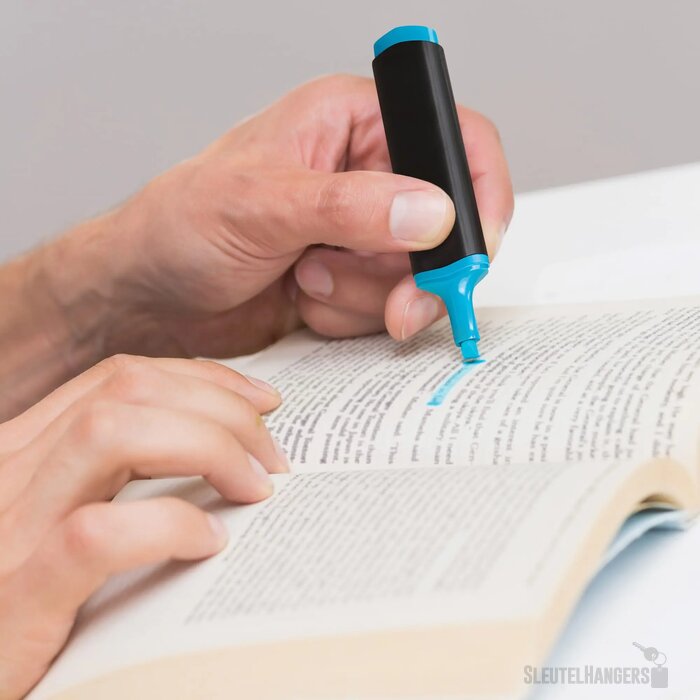 Goedkope tekstmarker Blauw