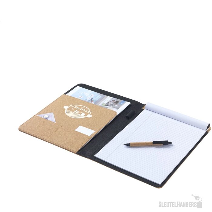 Eco Schrijfmap Met Kurk Touch (A4) Bruin
