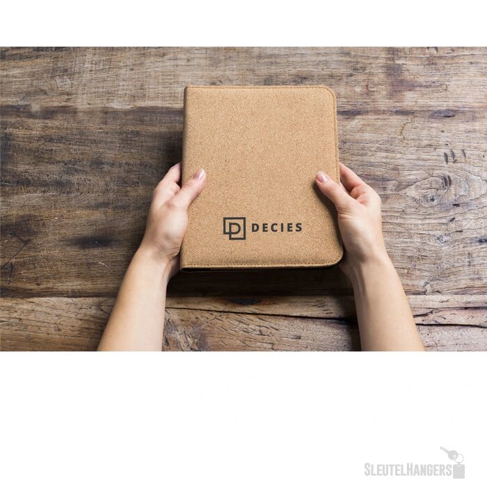 Eco Schrijfmap Met Kurk Touch (A4) Bruin