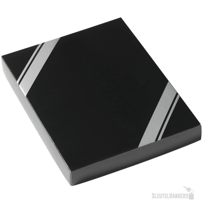 Leren Schrijfmap Met Rits (A5) Zwart