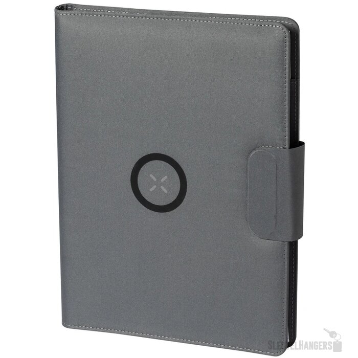 Rpet Schrijfmap Met Draadloze Oplader (A4) Grijs