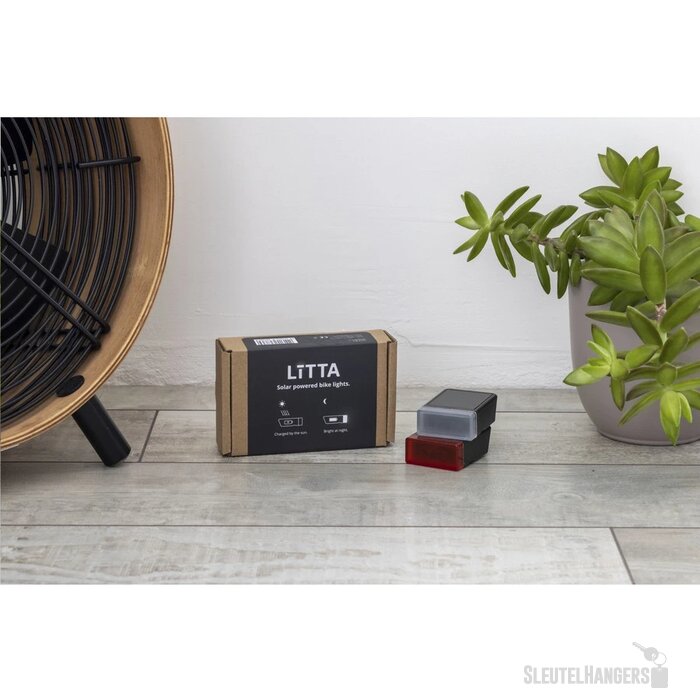 Solar Fietslampen Op Zonne-Energie Zwart