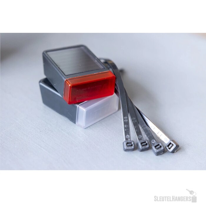 Solar Fietslampen Op Zonne-Energie Zwart