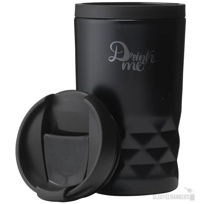 Mini Thermosbeker Recycled Steel (250 Ml) Zwart