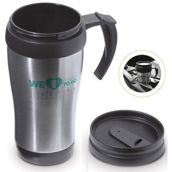 Auto thermosbeker (350 ml) Zilver Auto thermosbeker (350 ml) Zilver