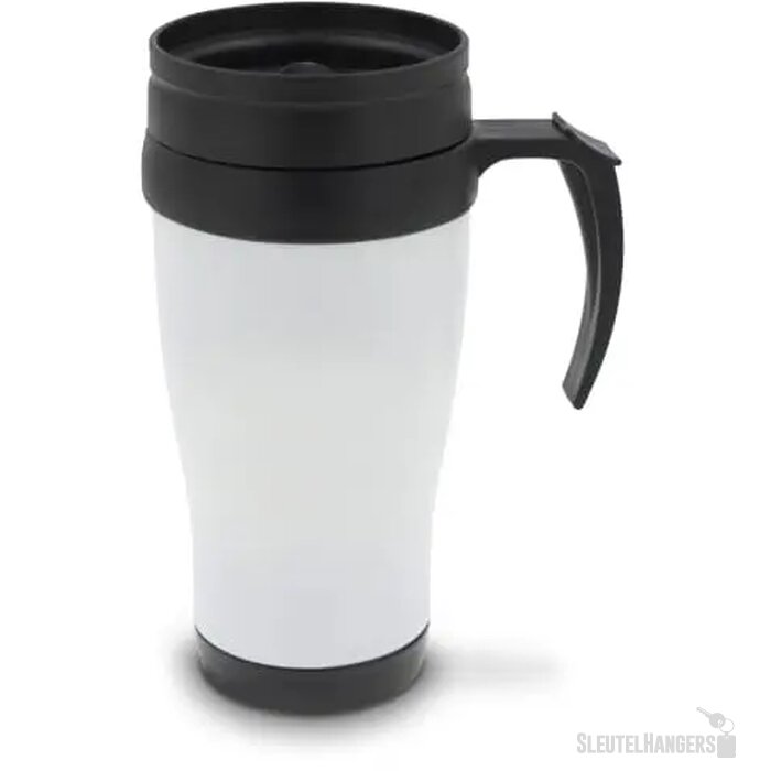 Auto thermosbeker (350 ml) Wit