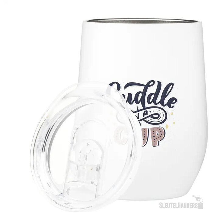 Gerecyclede Rvs Thermosbeker (350 Ml) Wit