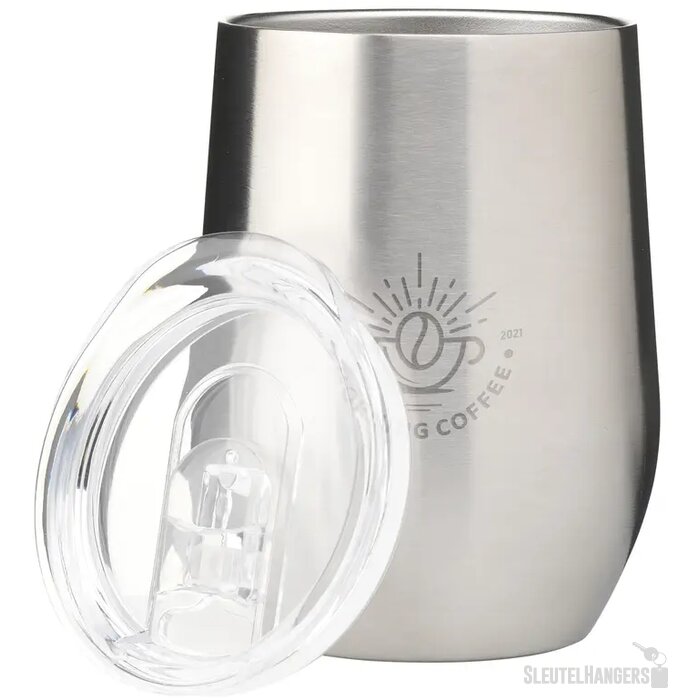 Gerecyclede Rvs Thermosbeker (350 Ml) Zilver