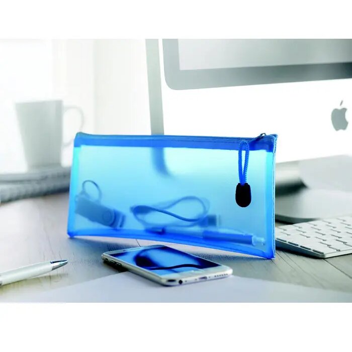 Doorzichtige etui Blauw