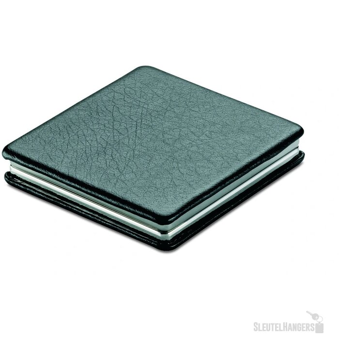 Vierkante dubbele zakspiegel Zwart