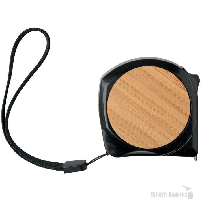 5M Rolmaat Met Bamboe Afwerking Zwart