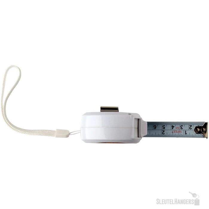 5M Rolmaat Met Bamboe Afwerking Wit