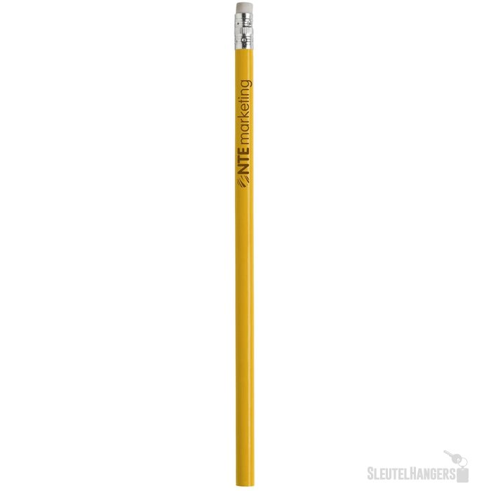 Ongeslepen Potlood Met Gum Geel