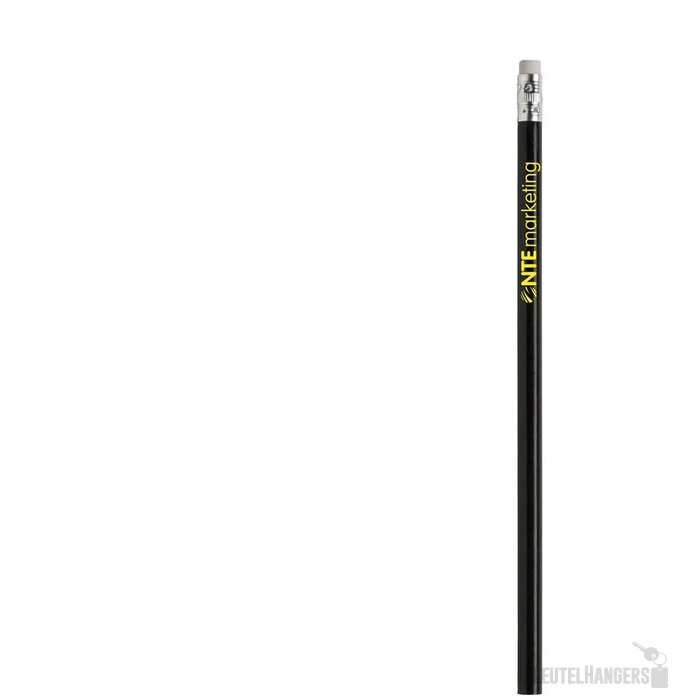 Ongeslepen Potlood Met Gum Zwart