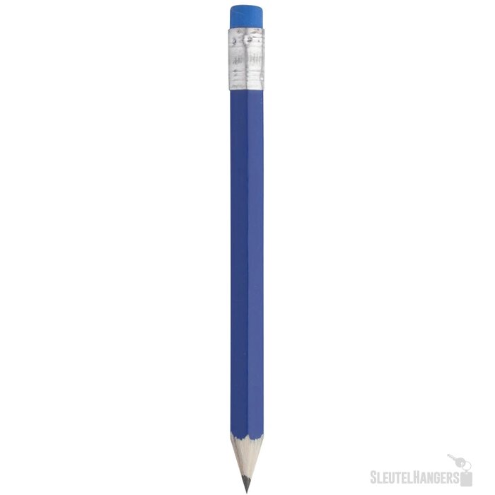 Mini Potlood Met Gum Blauw