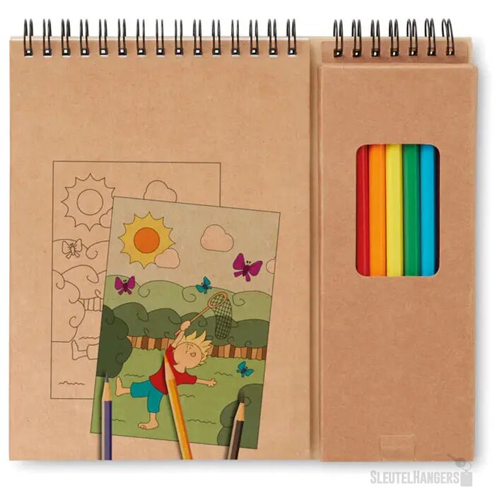 Complete kleurset voor kinderen Beige