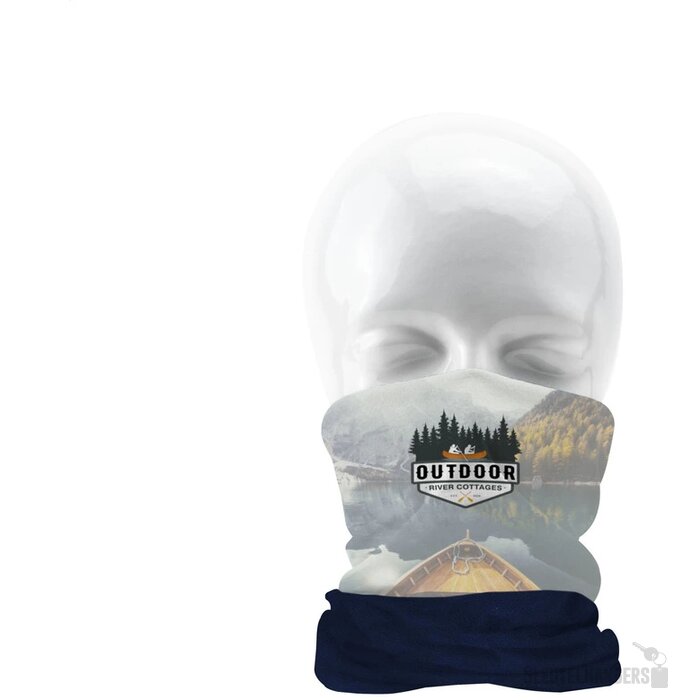 Bandana Fleece Multifunctionele Sjaal Marineblauw